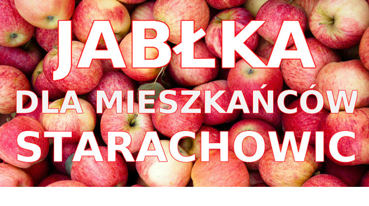Plakat - darmowe jabłka dla mieszkańców Starachowic images
