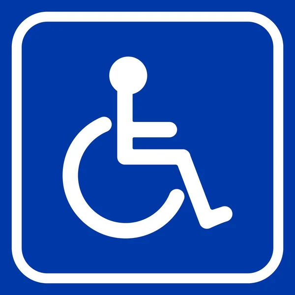 depositphotos 625169958 stock illustration disabled handicap icon blue background